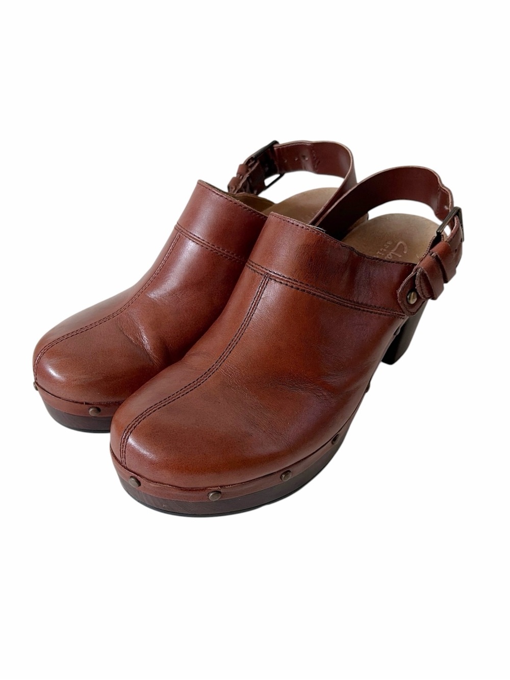Dansko brown leather clogs size US 8.5 EU 39.5 - Picture 2 of 8
